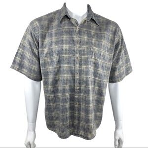 Sierra Pacific Men’s Casual Plaid Camp Shirt
